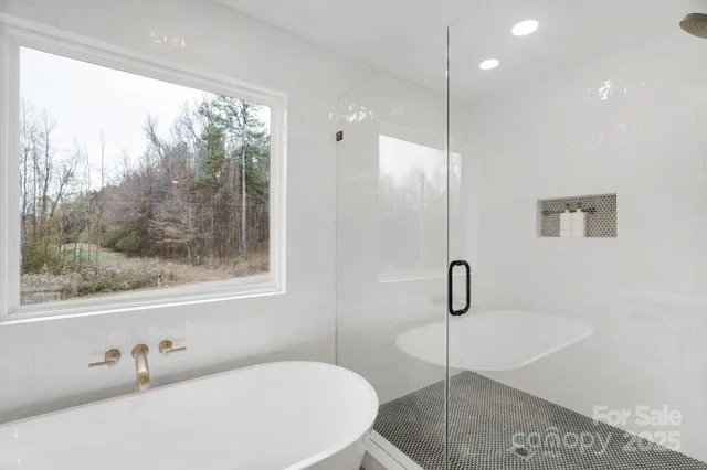 a room with a window and cabinet