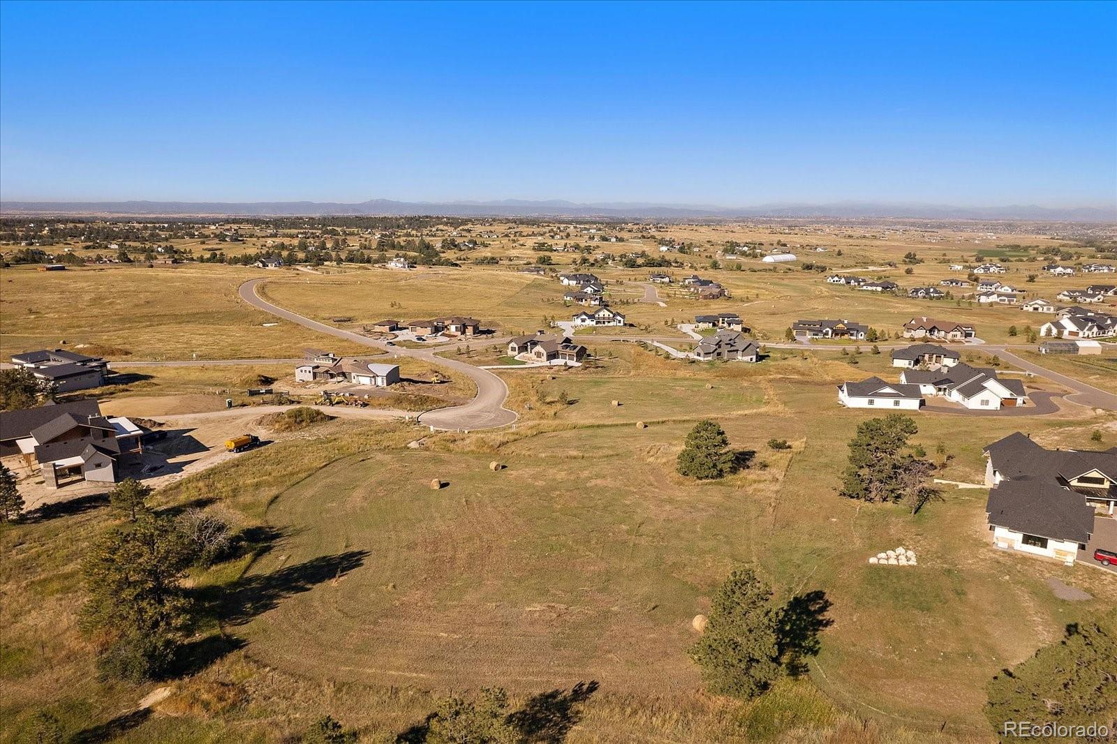 87 Evening Hunt Road Franktown, CO 80116 - Photo 8 of 9 an aerial view of ocean and residential houses with outdoor space