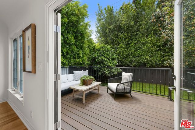 a outdoor view with a sitting space