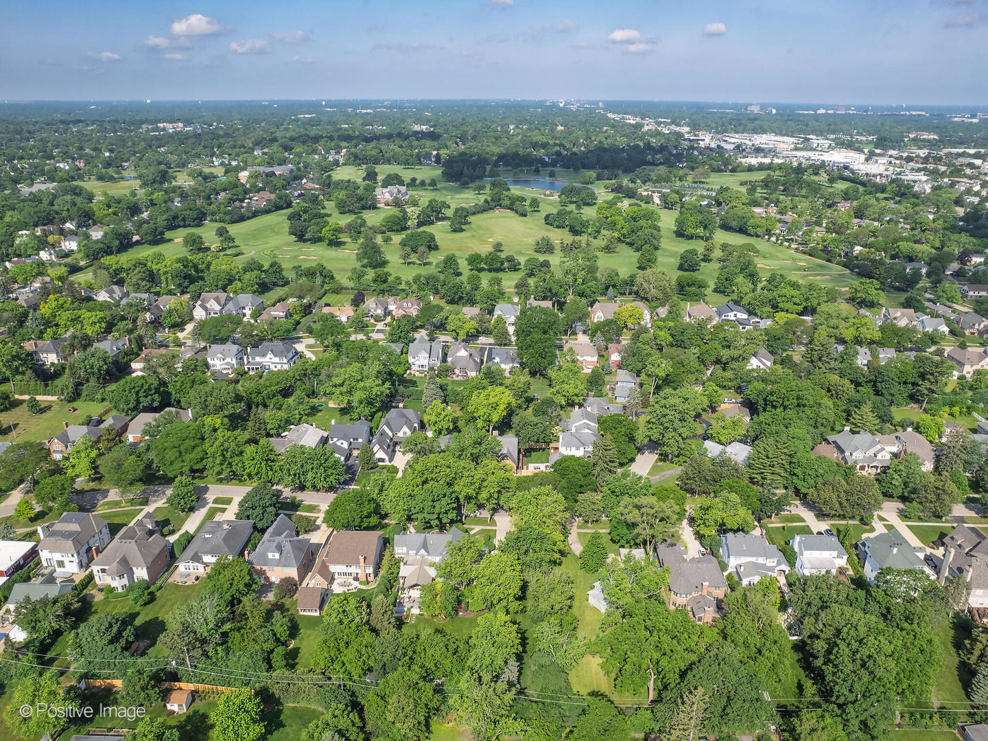241 Coe Road Clarendon Hills, IL 60514 - Photo 12 of 12 a view of a city with lush green forest