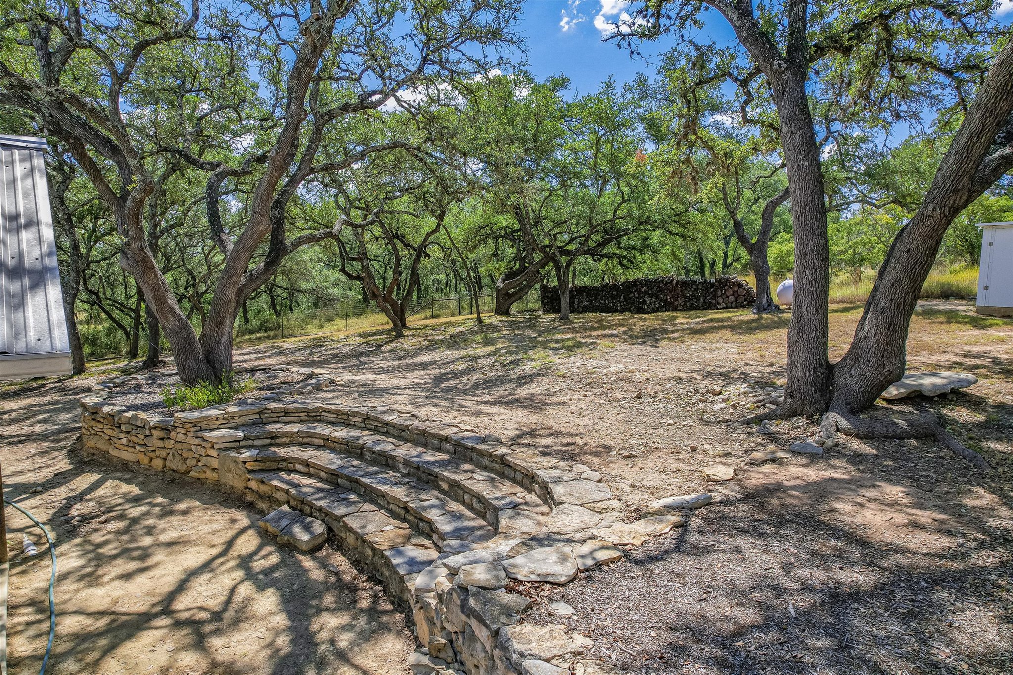 878 Ranch Road 2766 Johnson City, TX 78636 - Photo 22 of 40 a view of dirt yard with a large tree