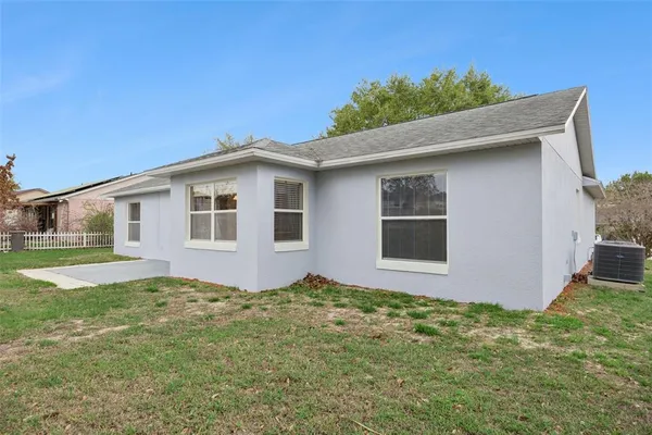 a house view with a garden space