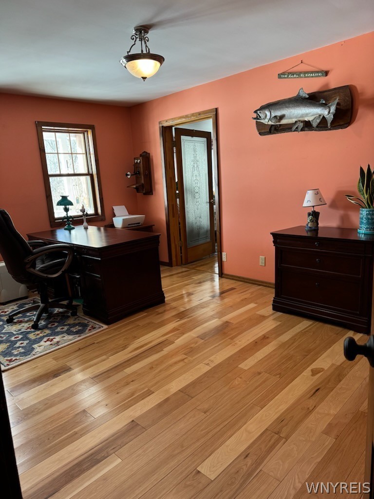 639 County Line Road Darien, NY 14004 - Photo 13 of 30 1st floor office leading to primary suite
