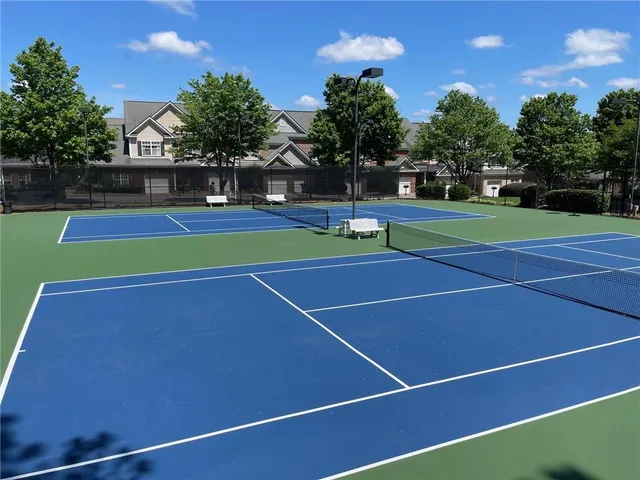 a view of a tennis court