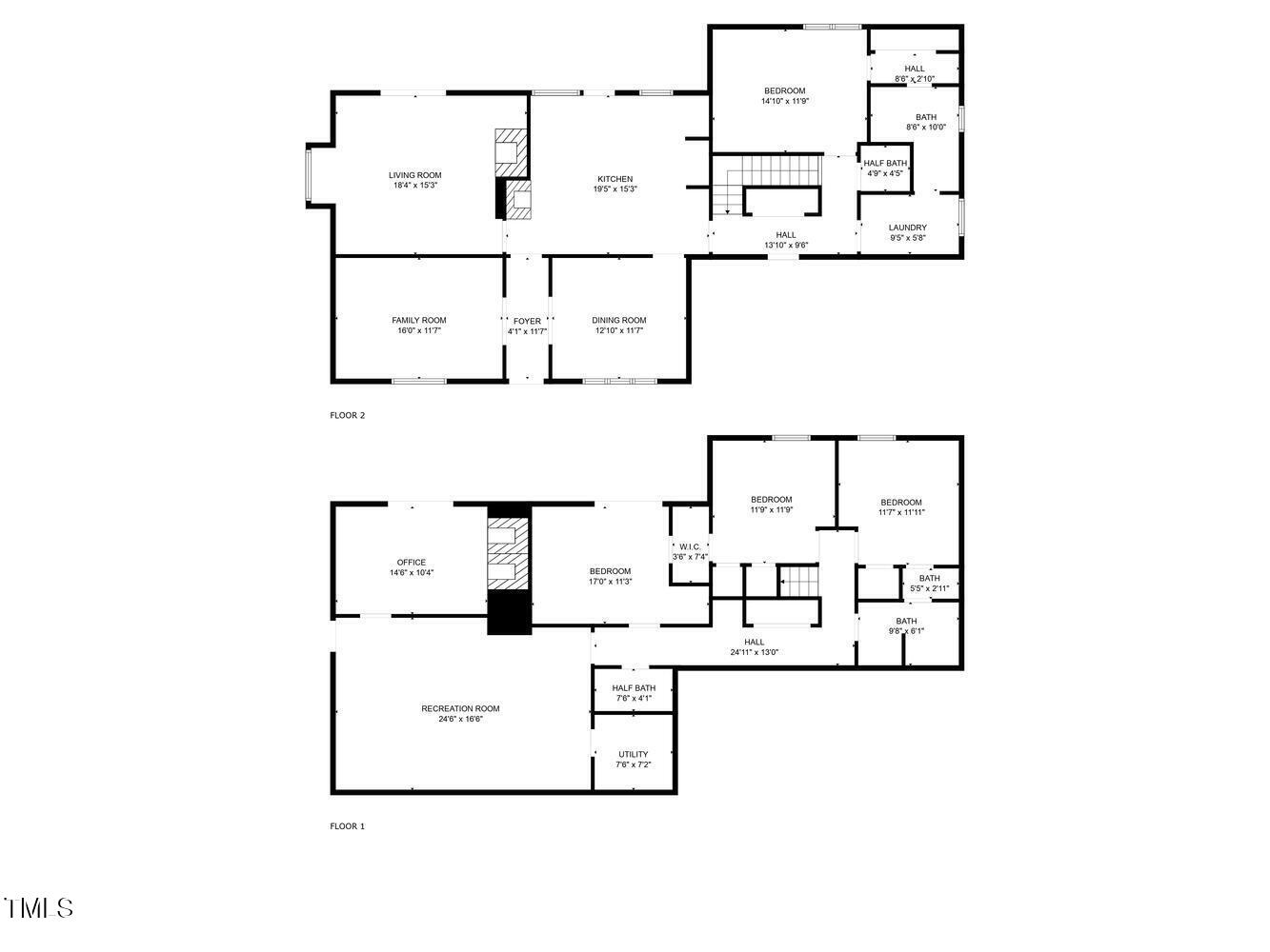 4272 Boyd Wright Road Burlington, NC 27215 - Photo 38 of 38 Both main and lower level floor plans