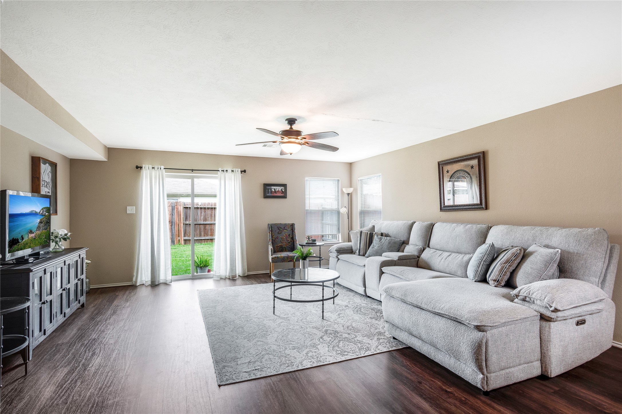 16306 Rustic Stable Lane Cypress, TX 77429 - Photo 1 of 32 This large living room is nice and spacious! All of the windows allow in so much natural light!
