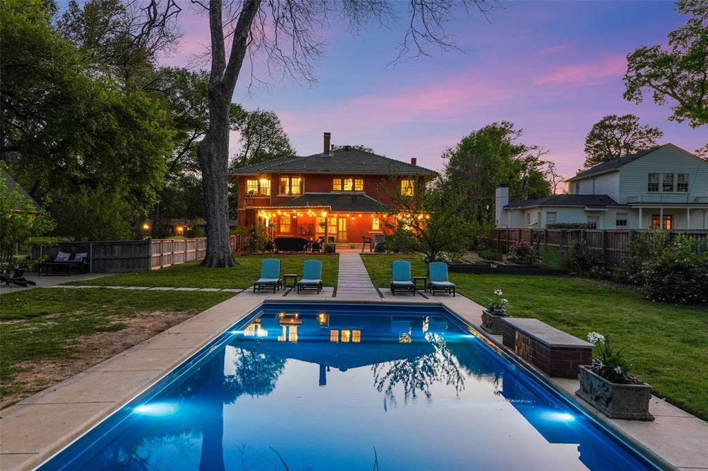 a view of a chairs and table on the deck