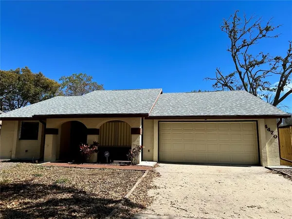 a front view of a house