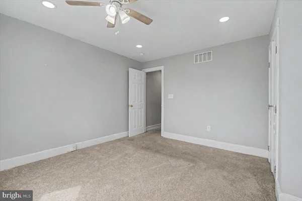 a view of an empty room