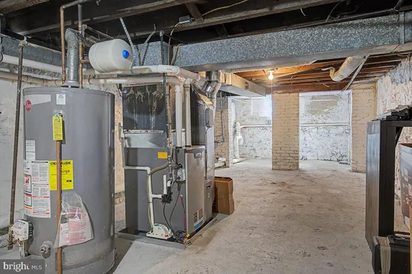 a view of storage and utility room