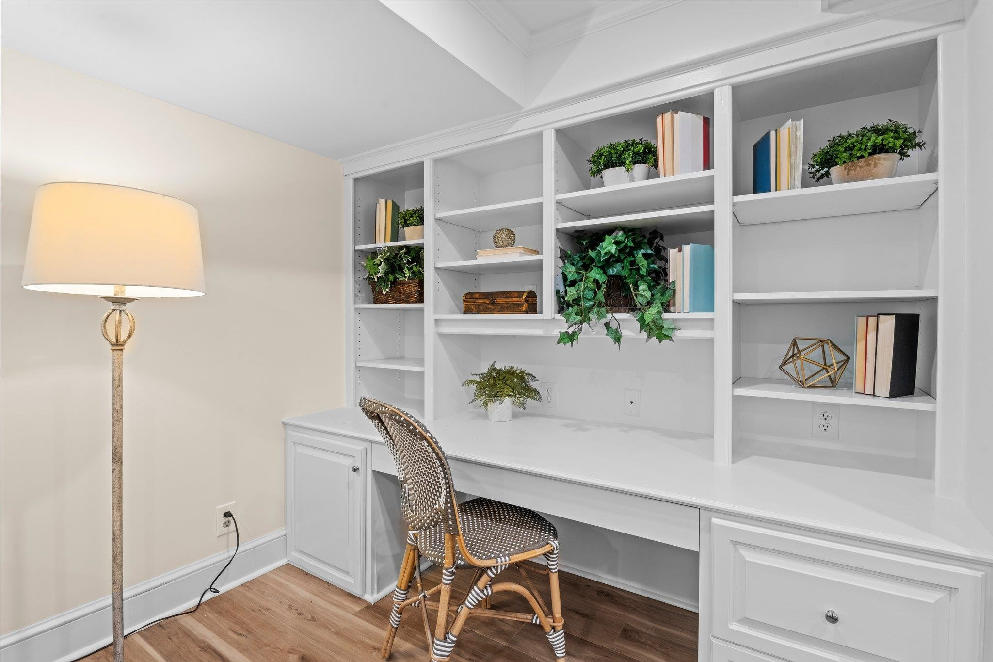 2217 St Marys Street Raleigh, NC 27608 - Photo 38 of 52 Great for home office, home school, homework, or creative art space in basement. Built in Desk