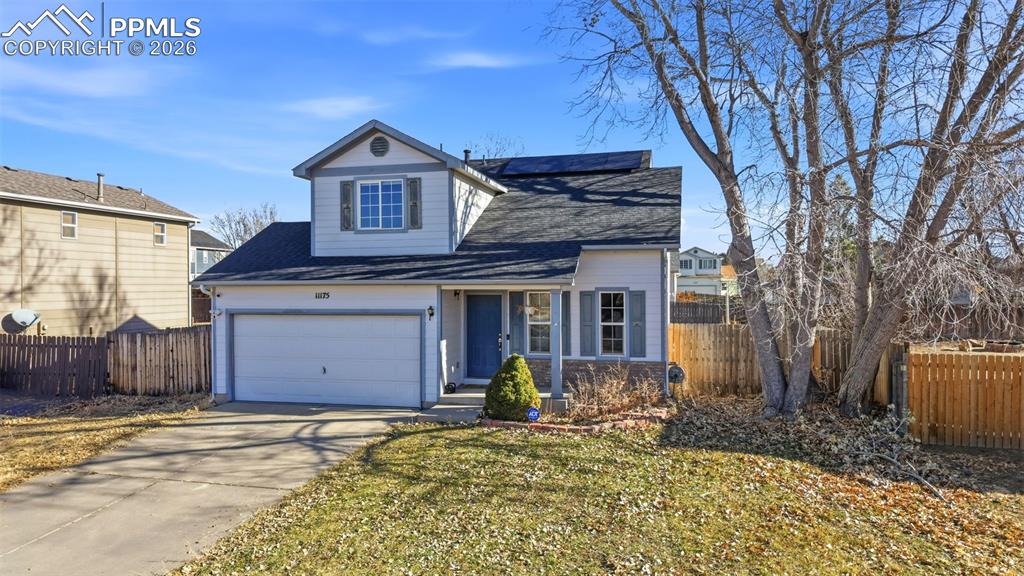 11175 Berry Farm Road Fountain, CO 80817 - Photo 39 of 40 a front view of a house with garden
