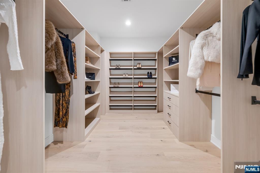 17 Feldman Court Paramus, NJ 07652 - Photo 27 of 47 a view of walk in closet with clothes and shoes