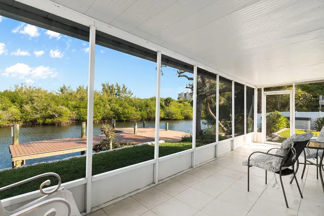 a building outdoor space with patio