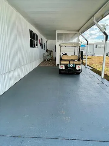 a car parked in garage
