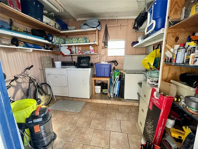 a view of storage and utility room