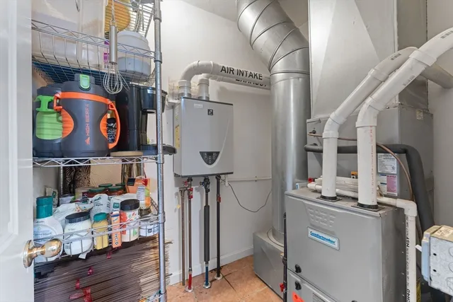 a view of storage and utility room