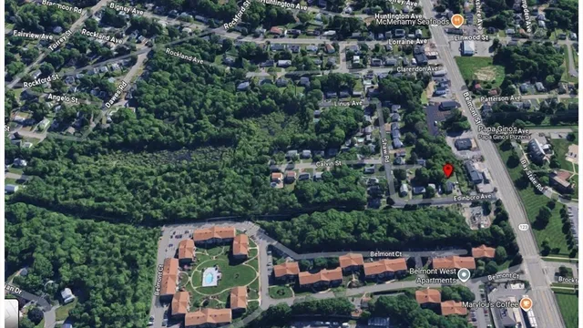 an aerial view of multiple house