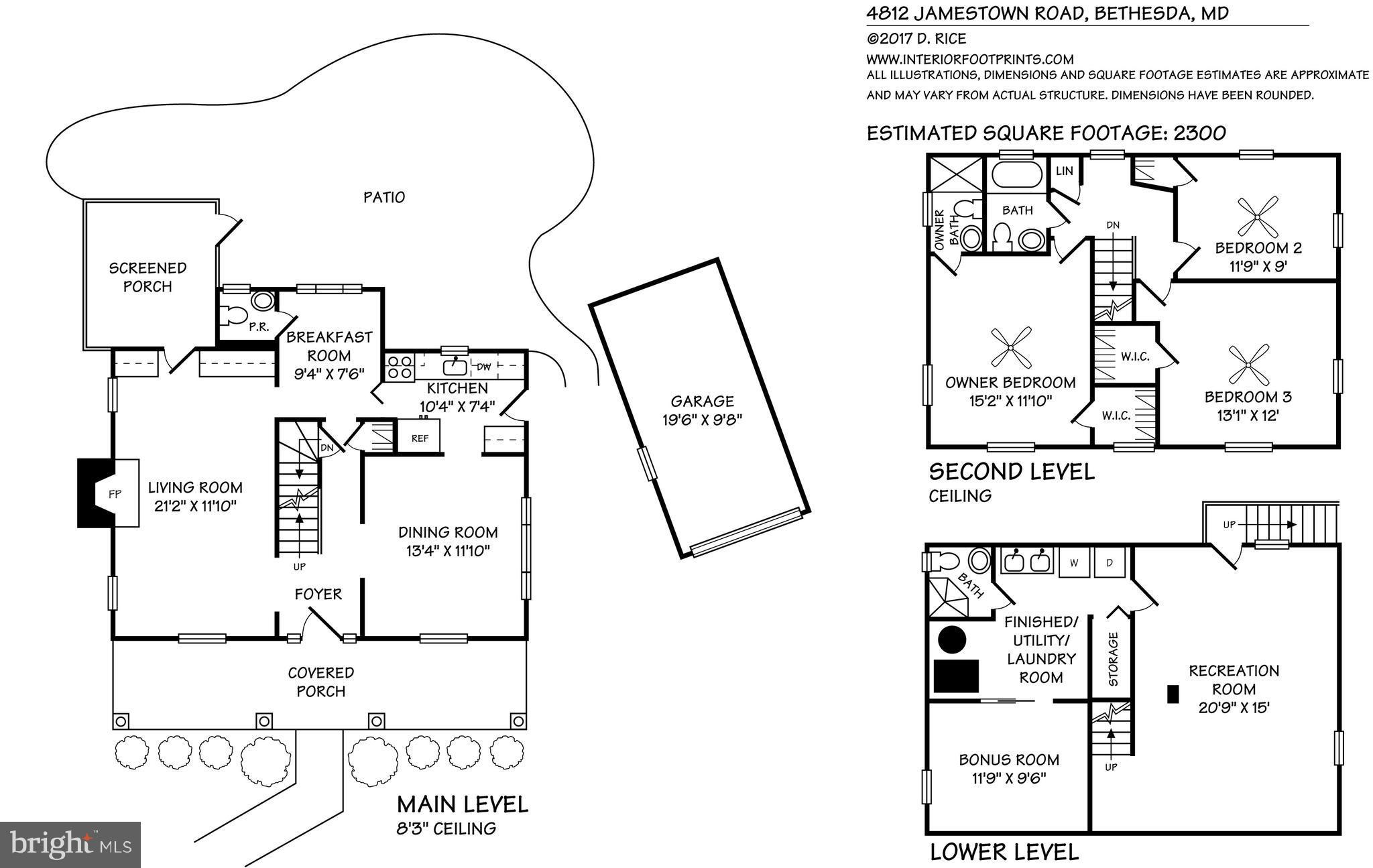 4812 Jamestown Road Bethesda, MD 20816 - Photo 28 of 28 Floorplan
