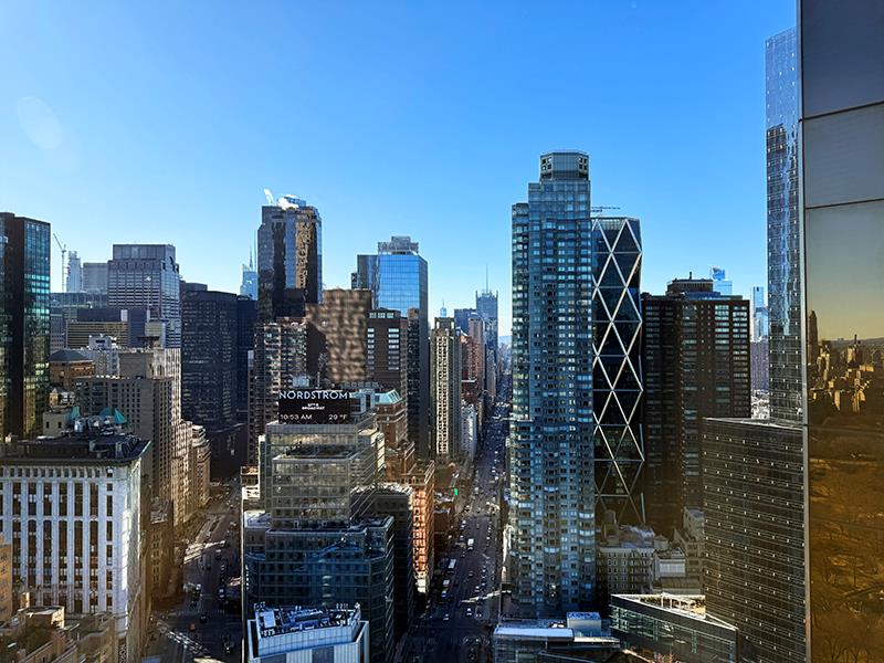 1 Central Park West, Unit 40CD Manhattan, NY 10023 - Photo 12 of 15 a view of a city with tall buildings