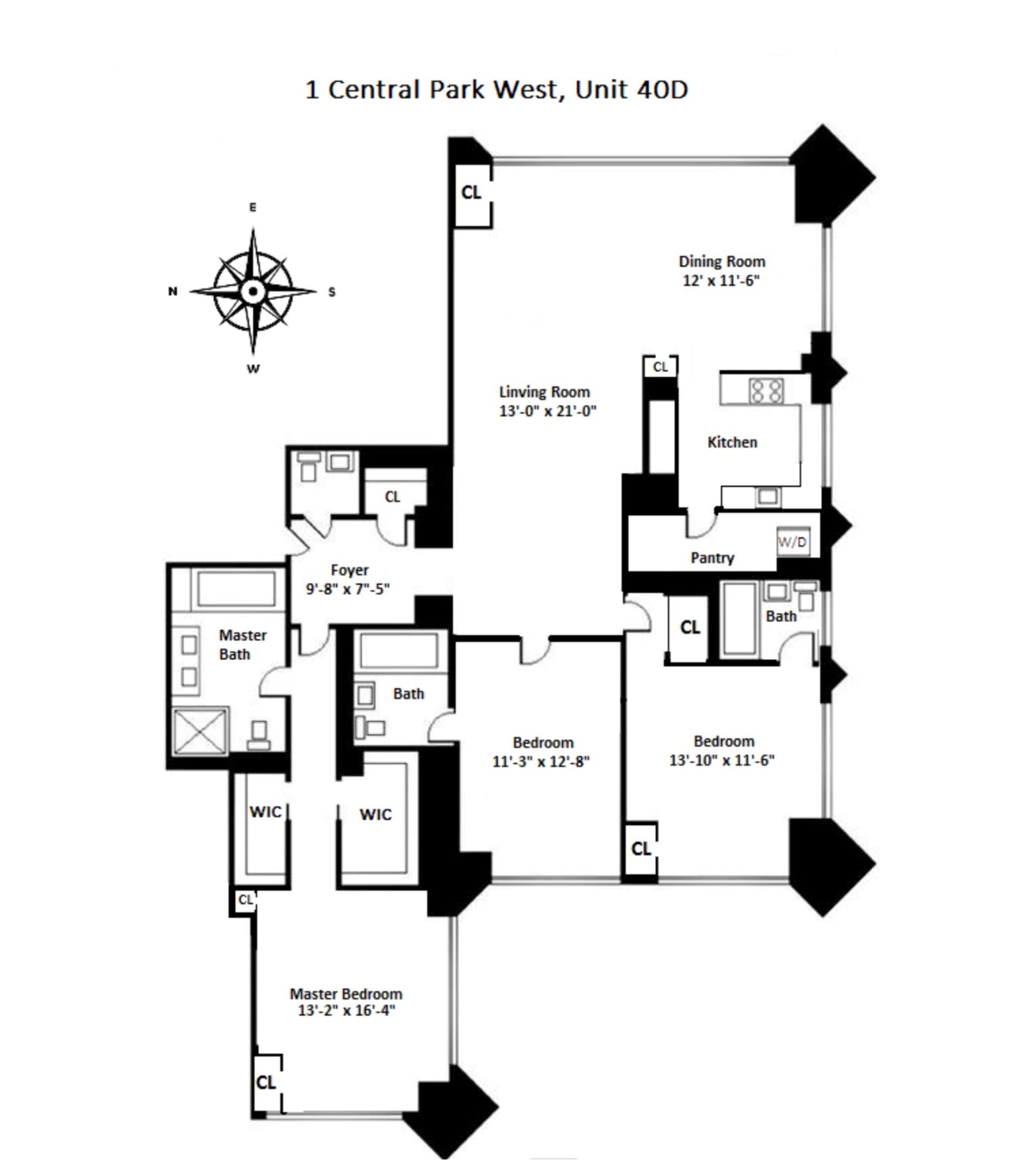 1 Central Park West, Unit 40CD Manhattan, NY 10023 - Photo 13 of 15