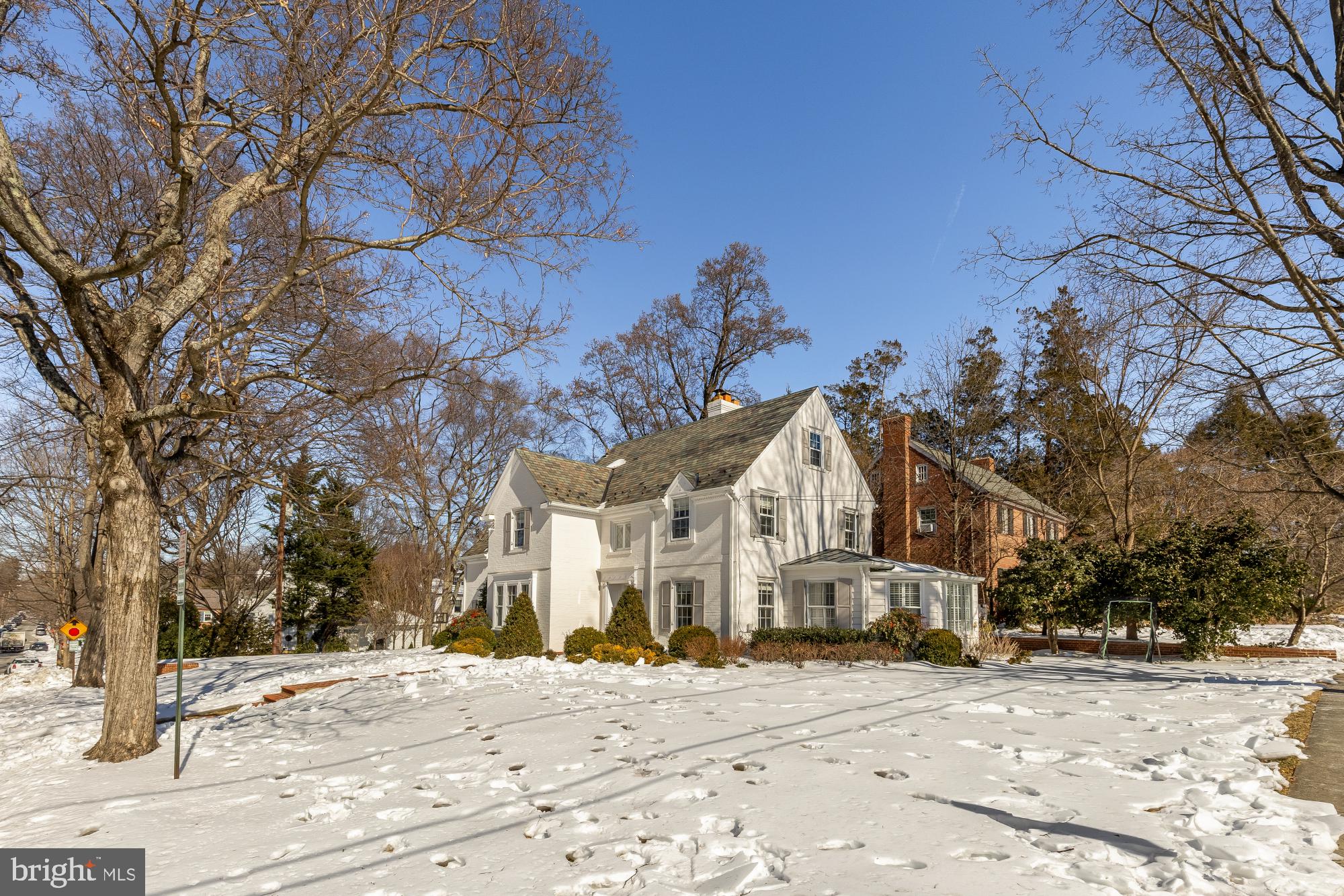 4501 47th Street Northwest Washington, DC 20016 - Photo 61 of 61 a view of a house with snow on the road