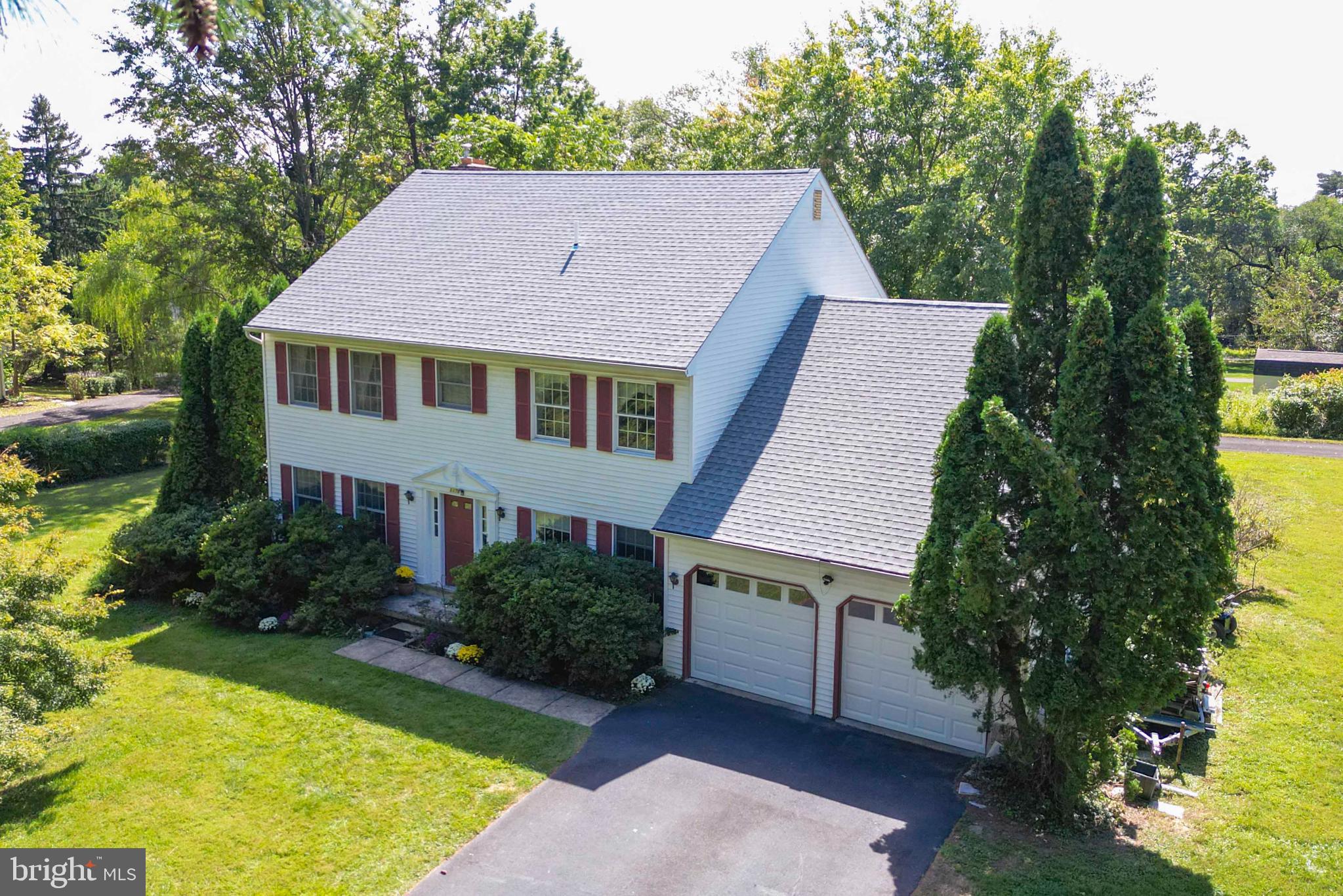 a aerial view of a house