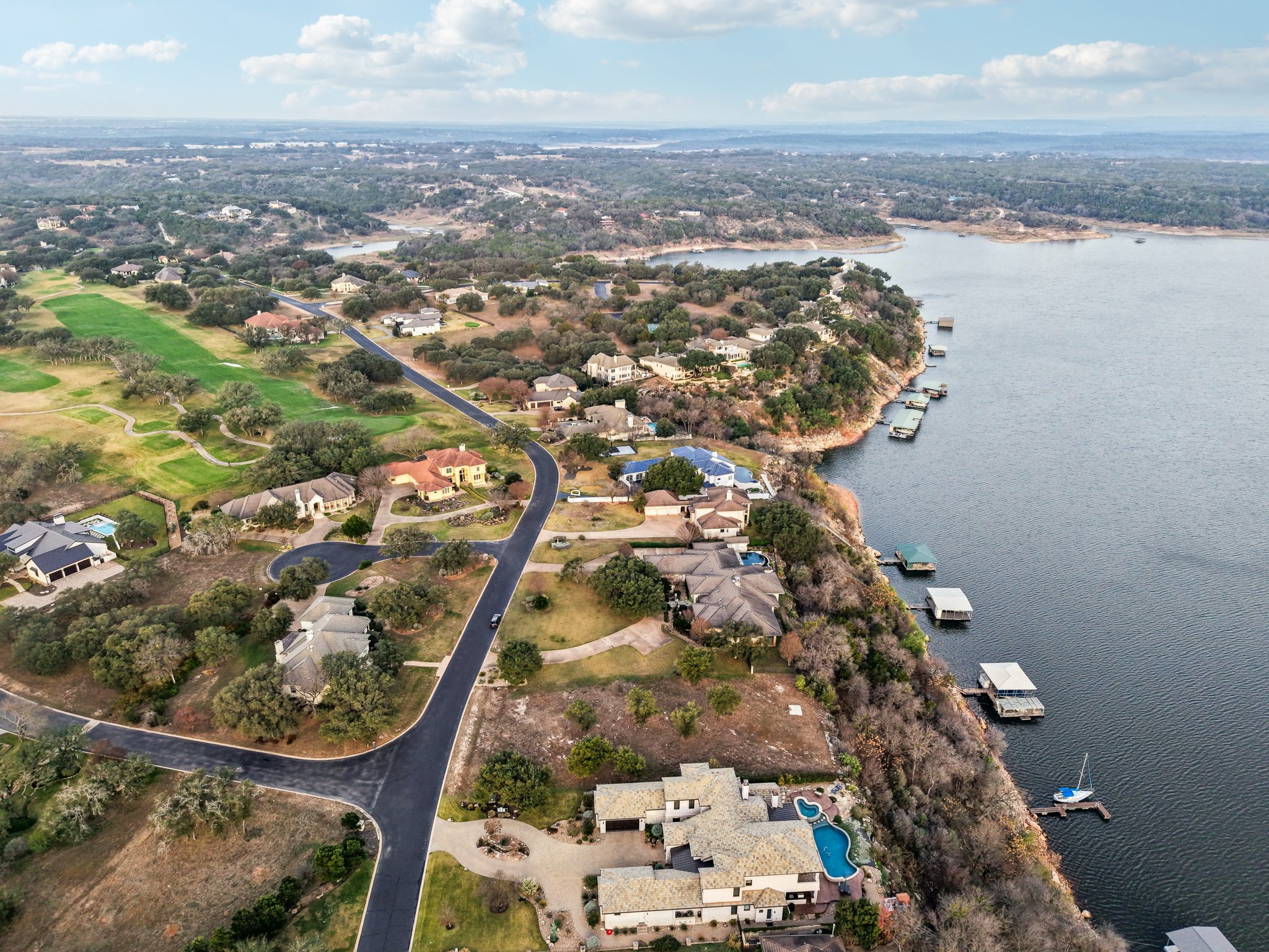 26710 Founders Place Spicewood, TX 78669 - Photo 11 of 19 an aerial view of a house