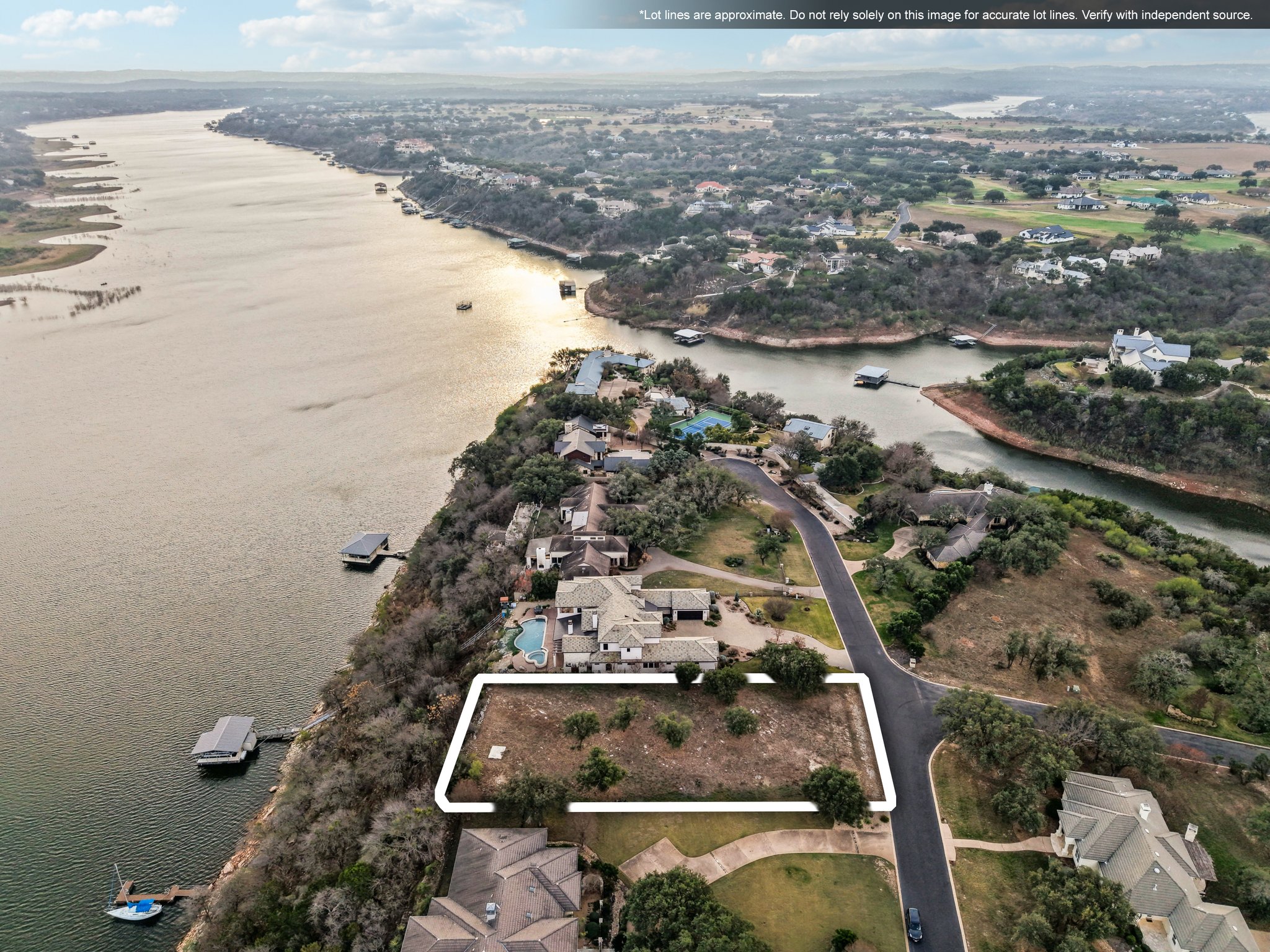 26710 Founders Place Spicewood, TX 78669 - Photo 10 of 19 an aerial view of residential houses with outdoor space