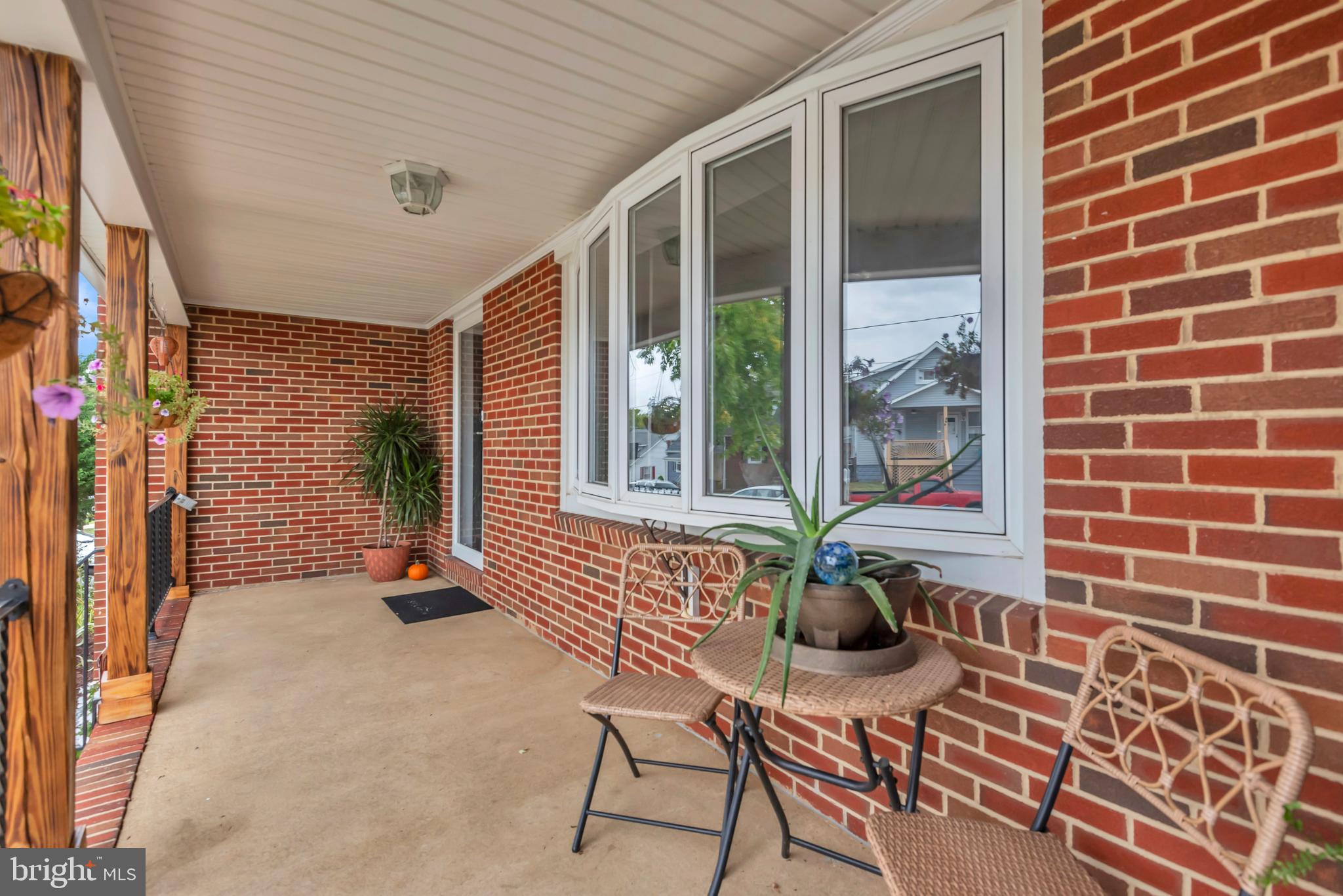 Covered front porch