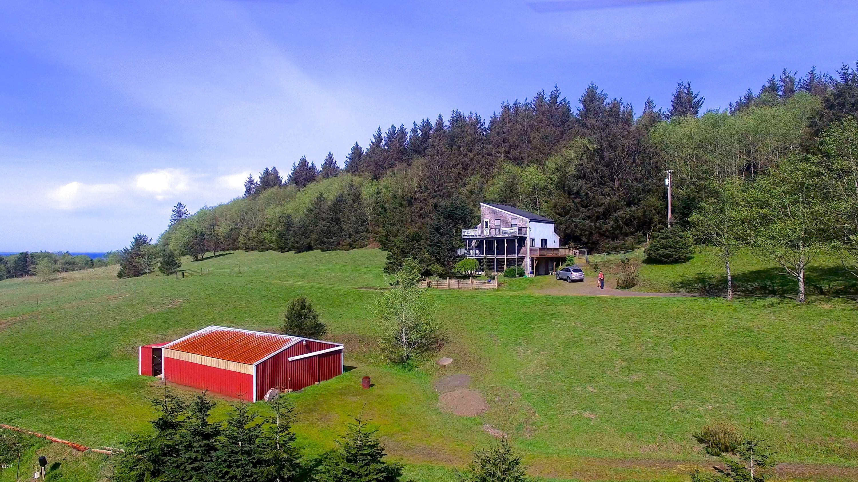 6205 Scherzinger Road Neskowin, OR 97149 - Photo 88 of 88 Aerial of Barn to House