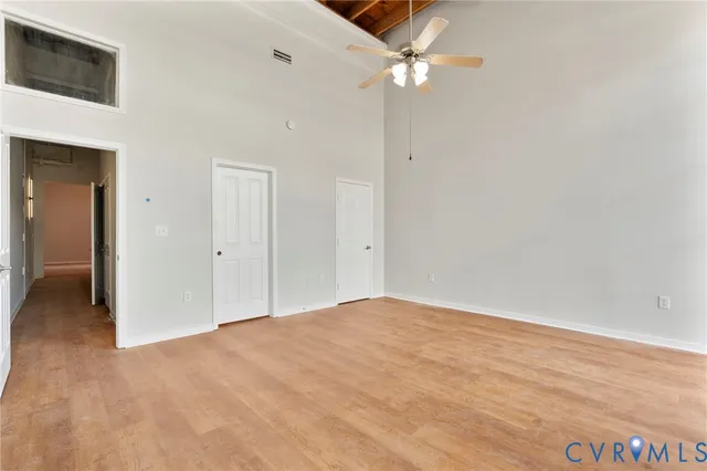 wooden floor in an empty room