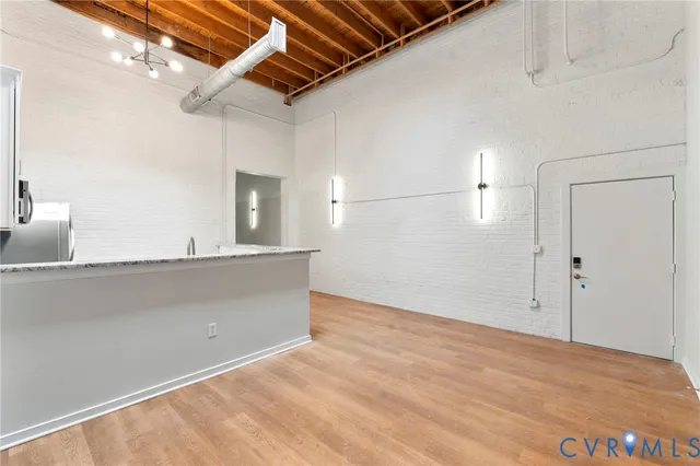 a view of kitchen and utility room