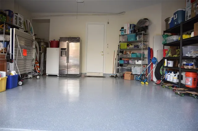 a view of a storage in a room