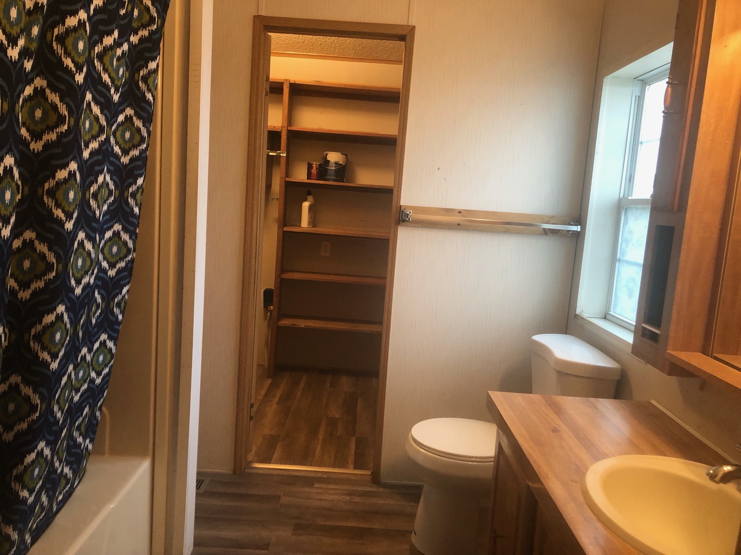 772 North 3906 Th Road Triumph, IL 61371 - Photo 7 of 14 a bathroom with a granite countertop sink toilet and shower