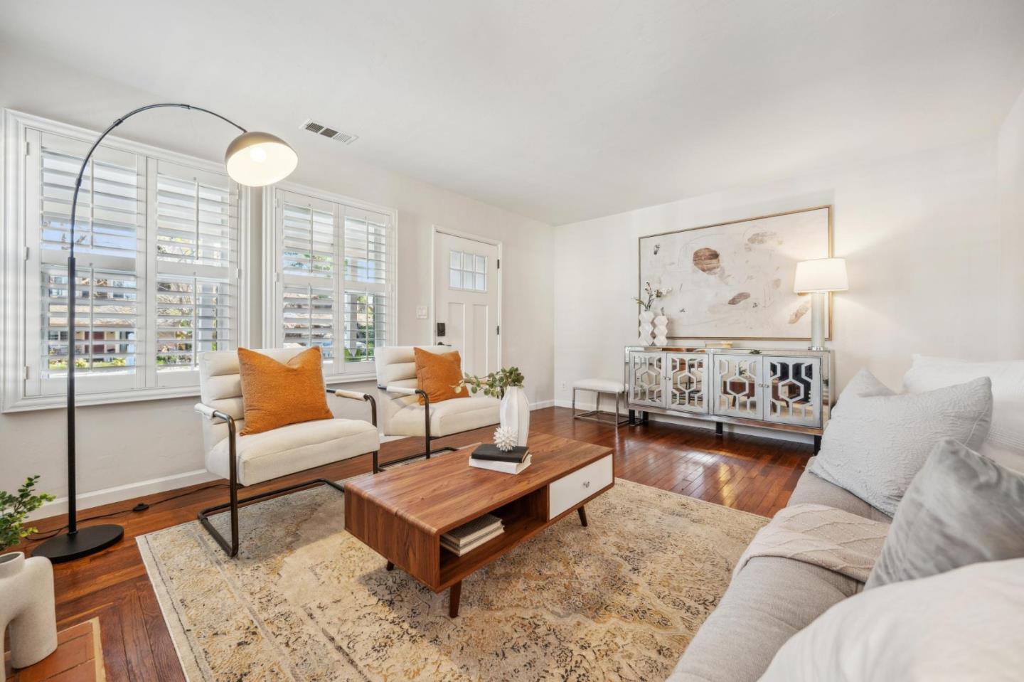 1035 Henderson Avenue Menlo Park, CA 94025 - Photo 10 of 38 a living room with furniture and a large window