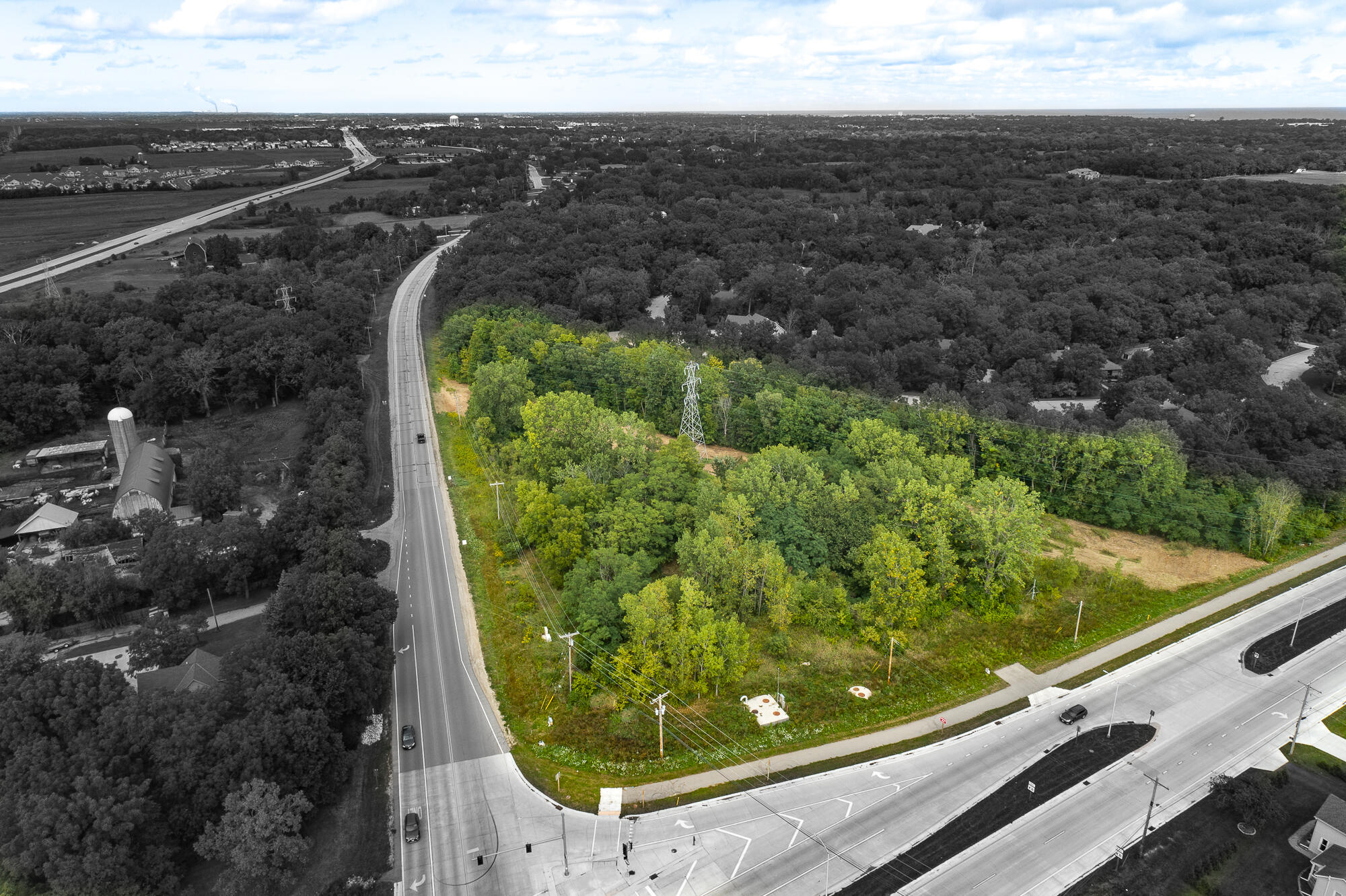 Lt0 Old Green Bay Road, Unit STATE HIGHWAY 195 Mount Pleasant, WI 53403 - Photo 3 of 7 Looking NE