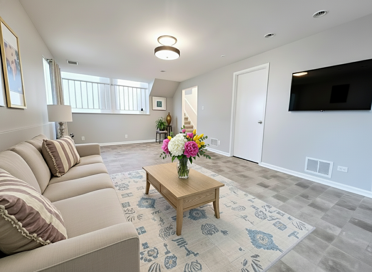14326 Irving Avenue Dolton, IL 60419 - Photo 4 of 31 a living room with furniture and a flat screen tv