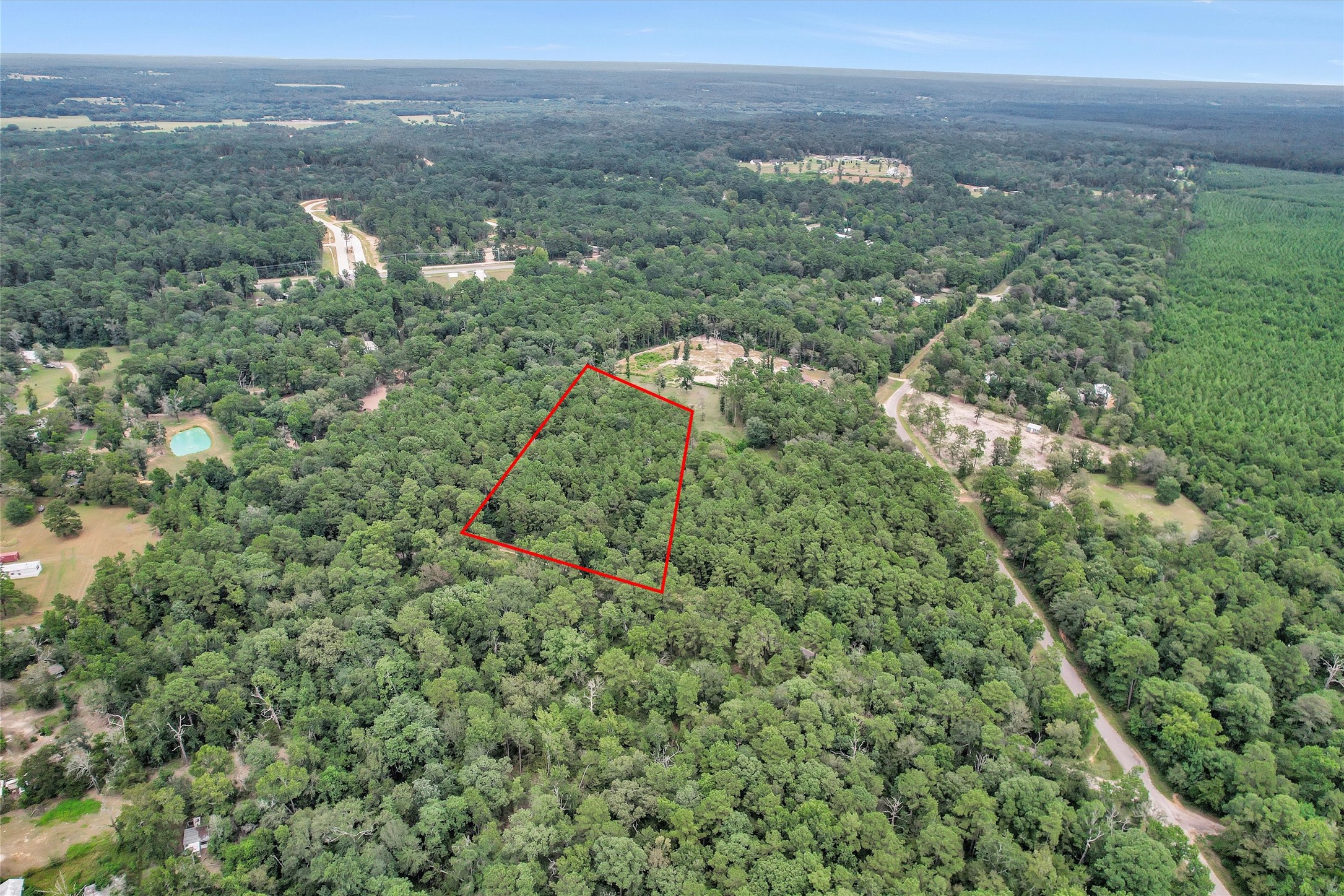 Lot 21 East Double Crk Road Willis, TX 77378 - Photo 12 of 12 a view of a lush green forest with houses