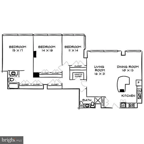 $1,776 | 1815 John F Kennedy Boulevard, Unit 0B929, Philadelphia, PA 19103