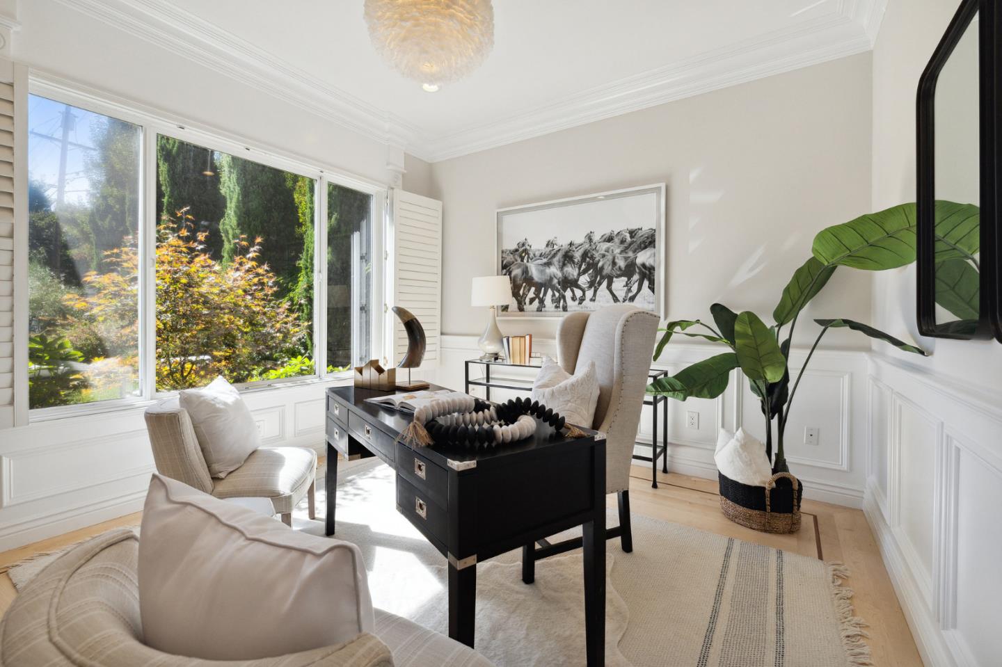 1330 Benito Avenue Burlingame, CA 94010 - Photo 15 of 60 a living room with furniture potted plant and a large window