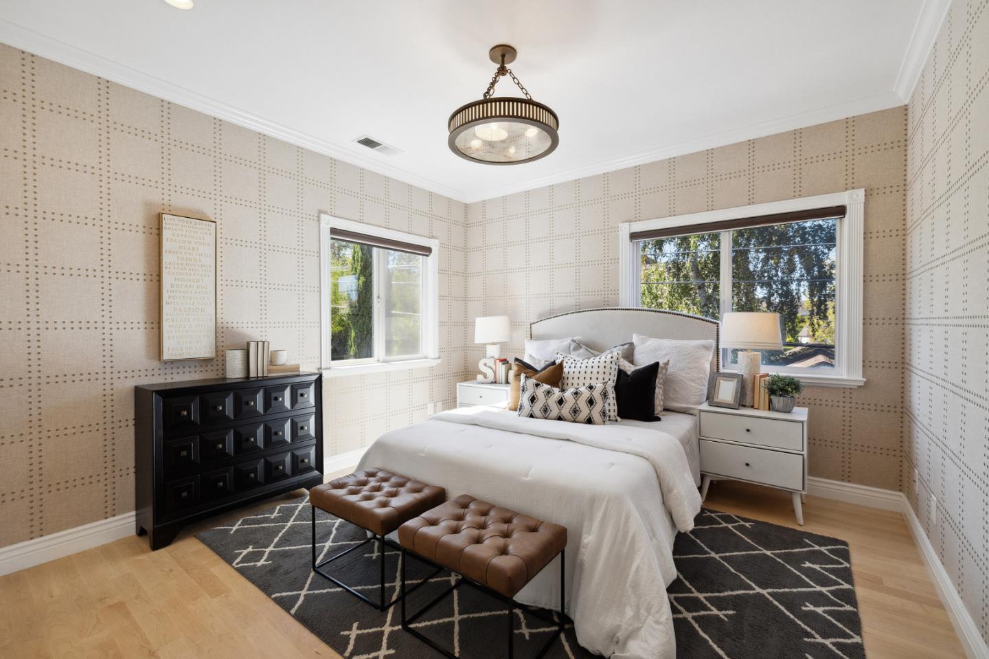 1330 Benito Avenue Burlingame, CA 94010 - Photo 47 of 60 a bed room with a bed and a table