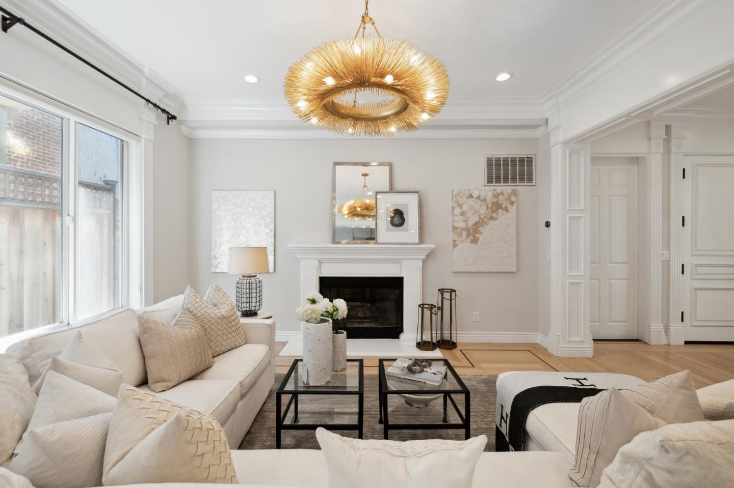 1330 Benito Avenue Burlingame, CA 94010 - Photo 10 of 60 a living room with furniture and a fireplace