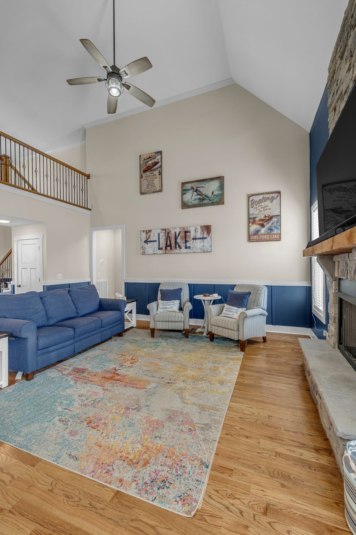 214 River Watch Way Winchester, TN 37398 - Photo 12 of 82 a living room with furniture and a fireplace