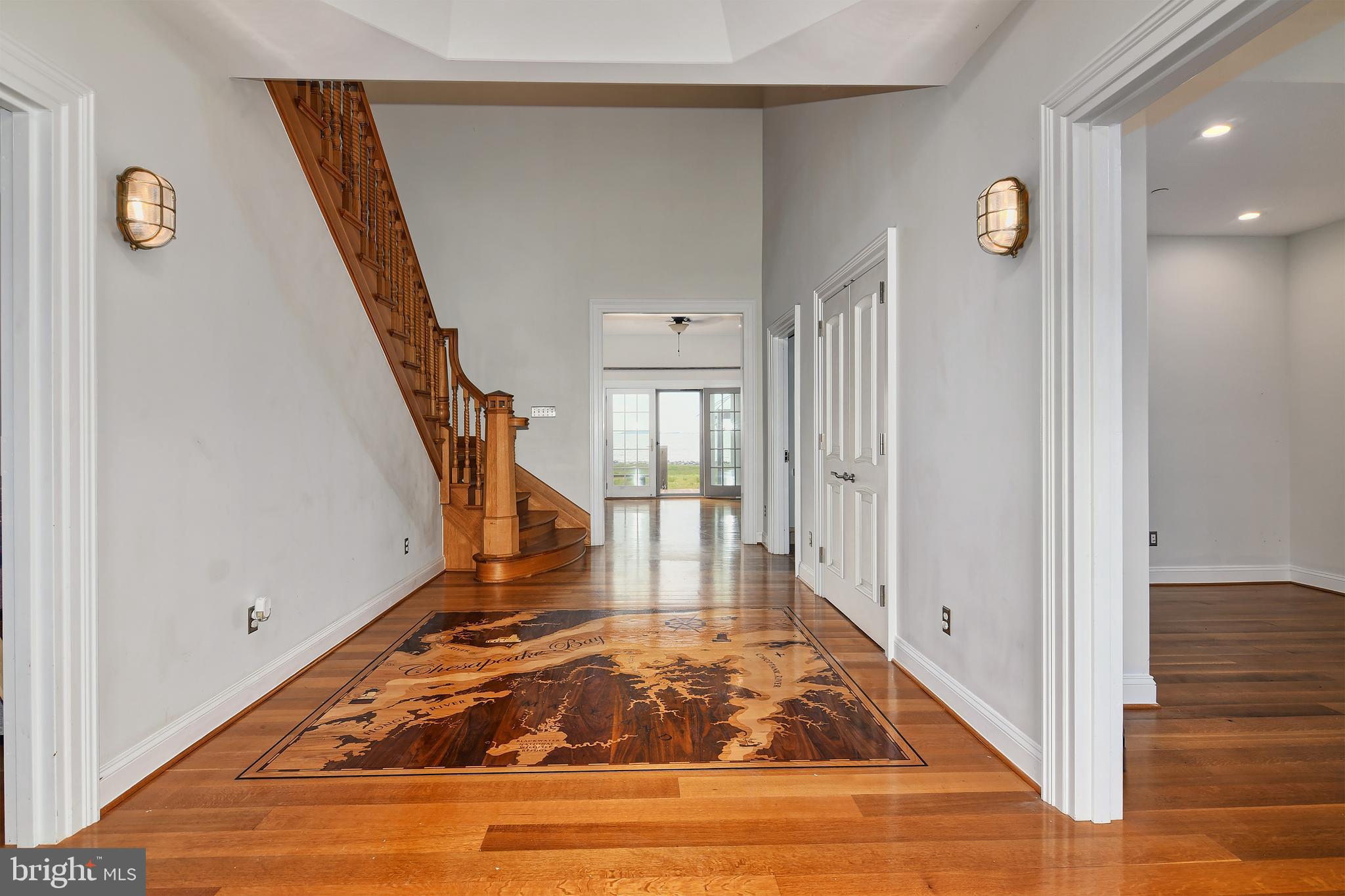 5040 Brooks Road Woolford, MD 21677 - Photo 46 of 76 Inlaid map of the Chesapeake Bay