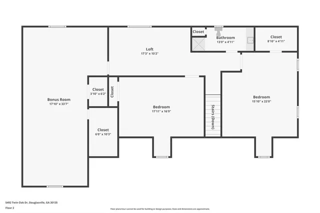 $609,900 | 5492 Twin Oak Drive, Douglasville, GA 30135