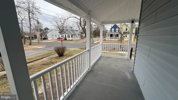 a view of a porch
