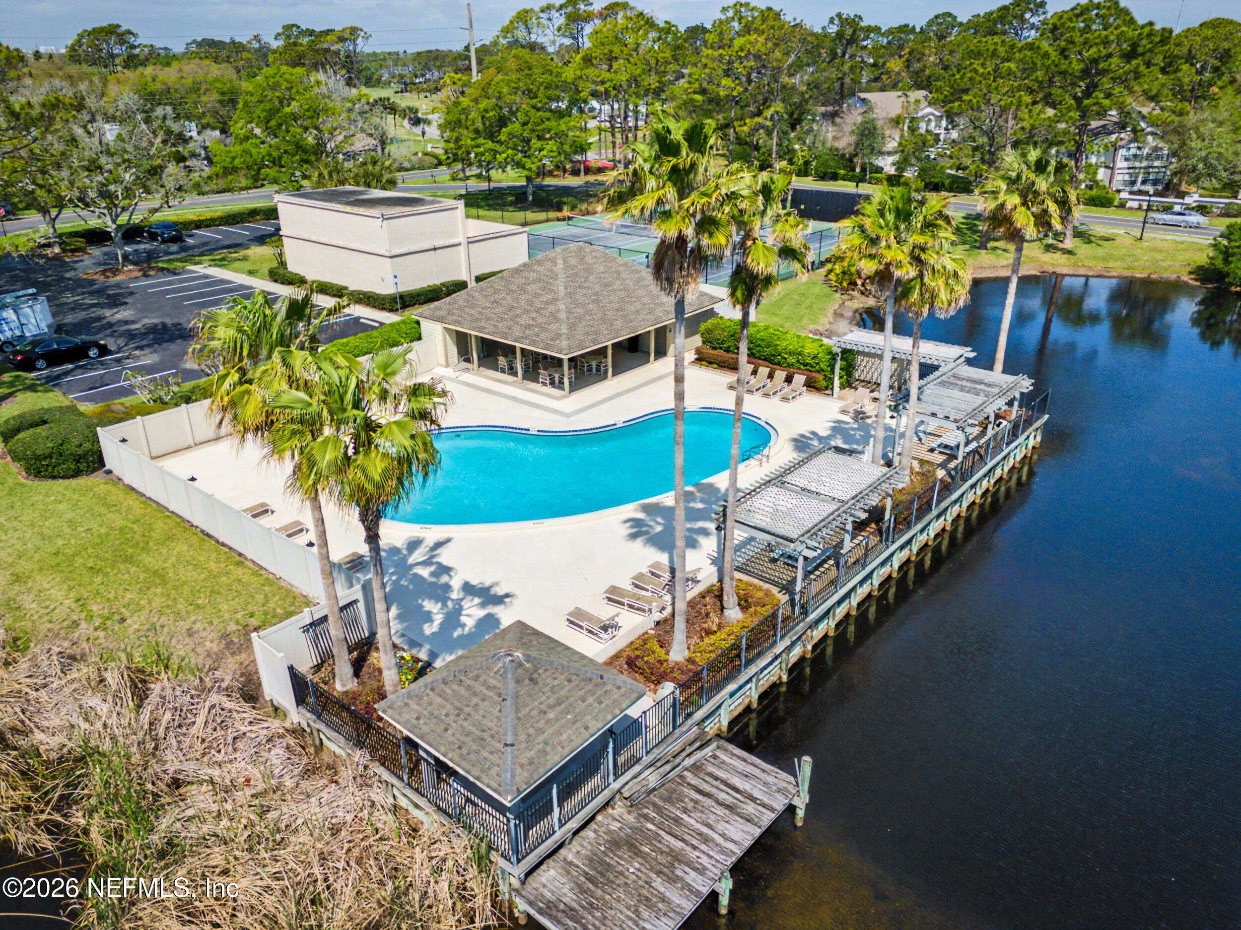 2811 Sea Hawk Drive Ponte Vedra Beach, FL 32082 - Photo 20 of 24 an aerial view of a house with garden space and lake view