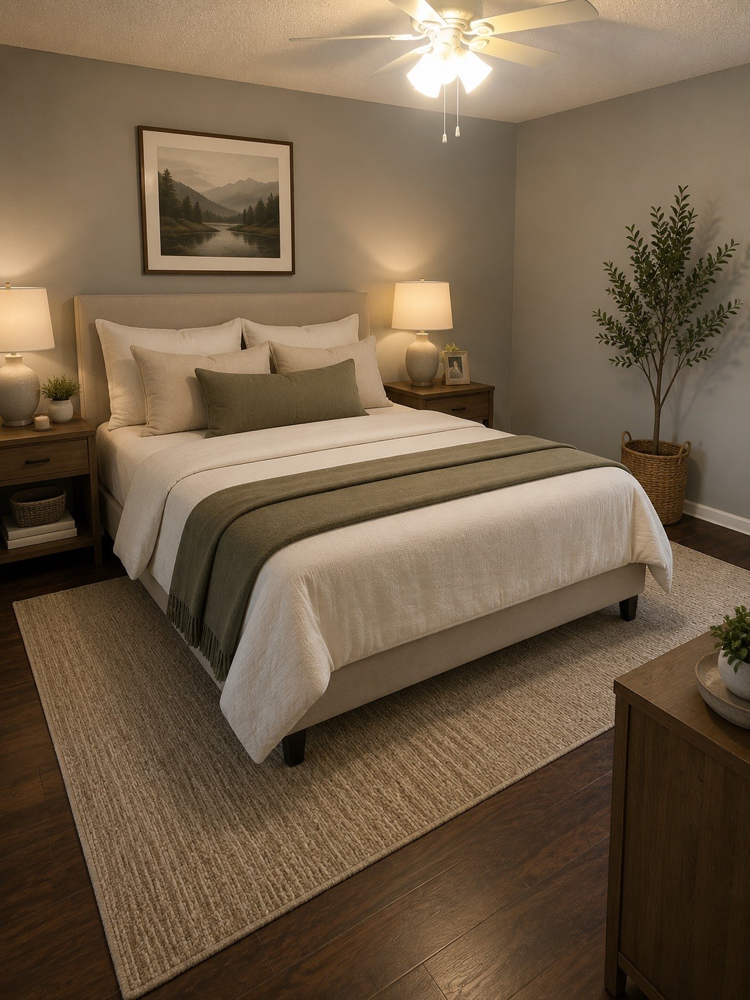 5418 Weaver Road, Unit D Houston, TX 77016 - Photo 10 of 10 a bedroom with bed and night stand