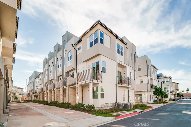 a front view of a building